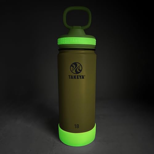Takeya Actives Kids Lightning Green Glow-in-the-Dark Water Bottle - 18 ozReusable & Dishwasher-Safe BPA-Free Lid Stainle