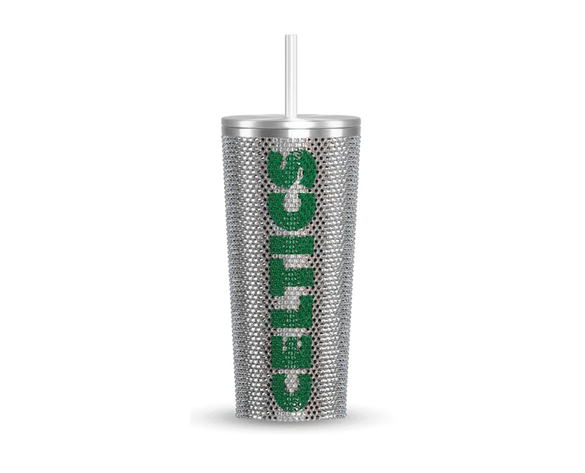 Hydrapeak x NBA Boston Celtics Championship Edition Rhinestone Bling Tumbler for Fans, Game Day and Collecting, 25 oz, L